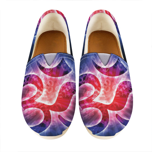 Om Sign Print Casual Shoes
