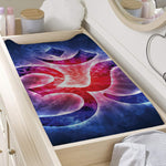 Om Sign Print Changing Pad Cover