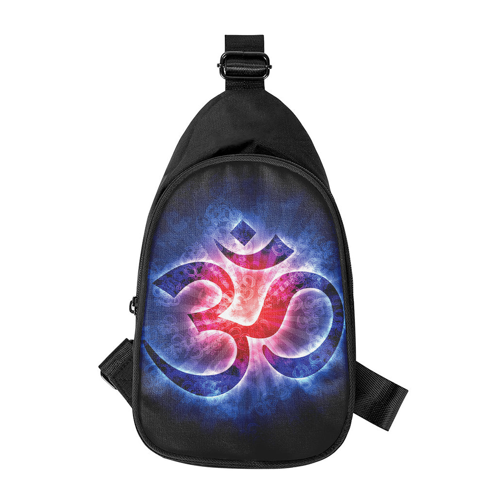 Om Sign Print Chest Bag
