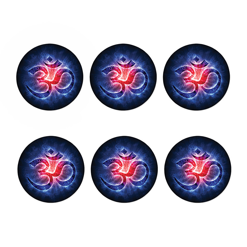 Om Sign Print Coaster Set