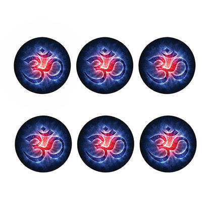 Om Sign Print Coaster Set