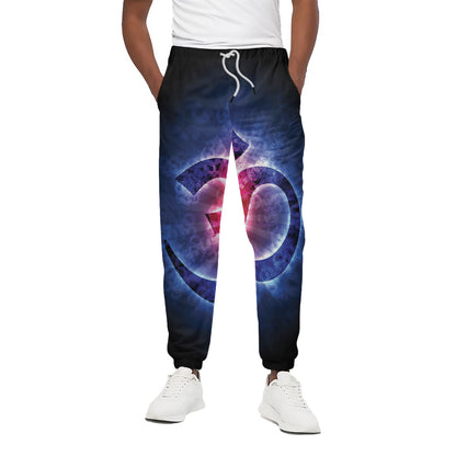 Om Sign Print Cotton Pants