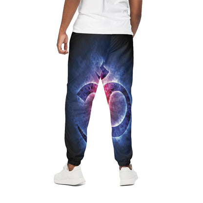 Om Sign Print Cotton Pants