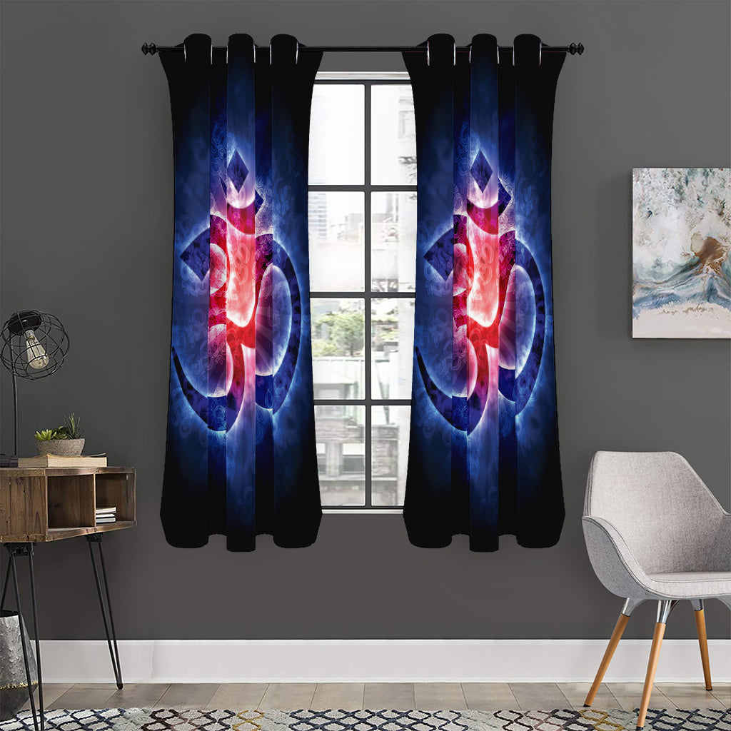 Om Sign Print Curtain