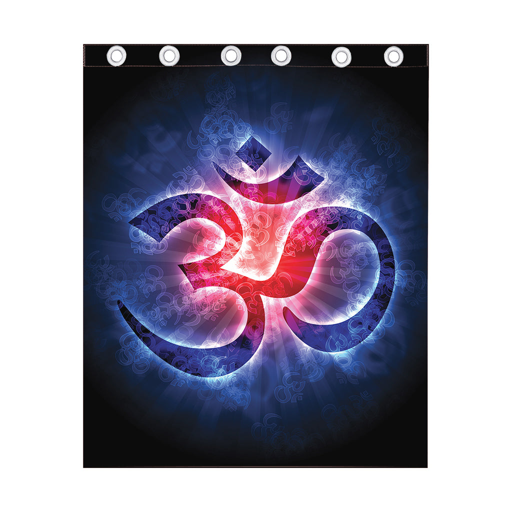 Om Sign Print Curtain