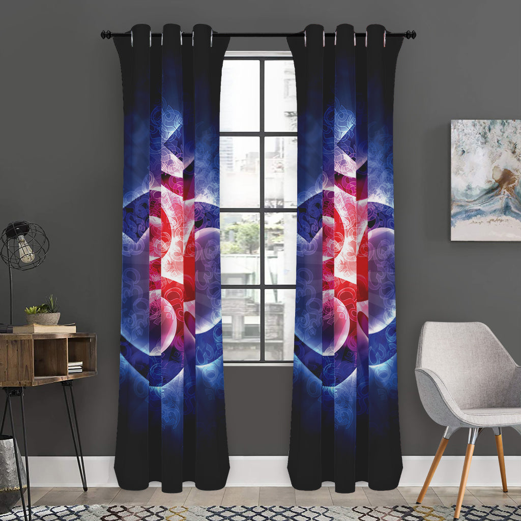Om Sign Print Curtain