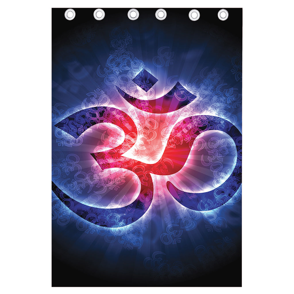 Om Sign Print Curtain