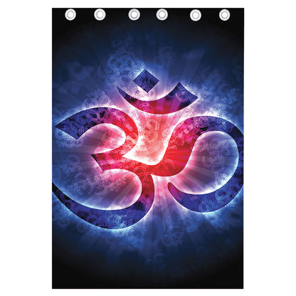 Om Sign Print Curtain