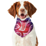 Om Sign Print Dog Bandana