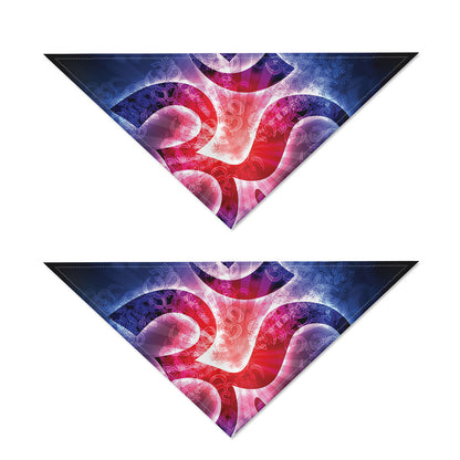 Om Sign Print Dog Bandana