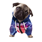 Om Sign Print Dog Zip Up Hoodie