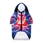 Om Sign Print Dog Zip Up Hoodie