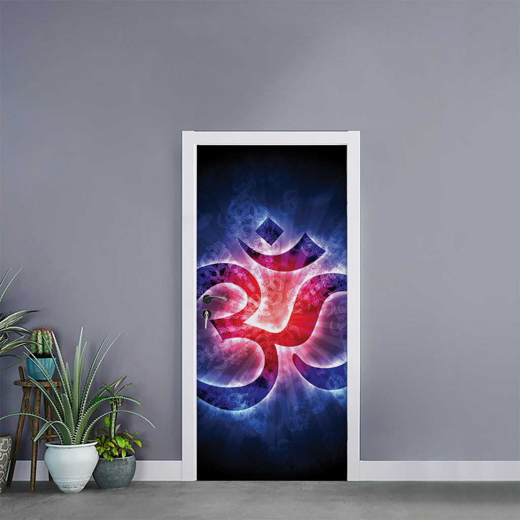 Om Sign Print Door Sticker