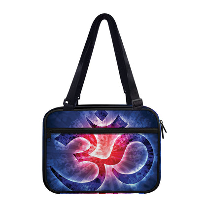 Om Sign Print Double Strap Bible Bag
