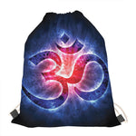 Om Sign Print Drawstring Bag