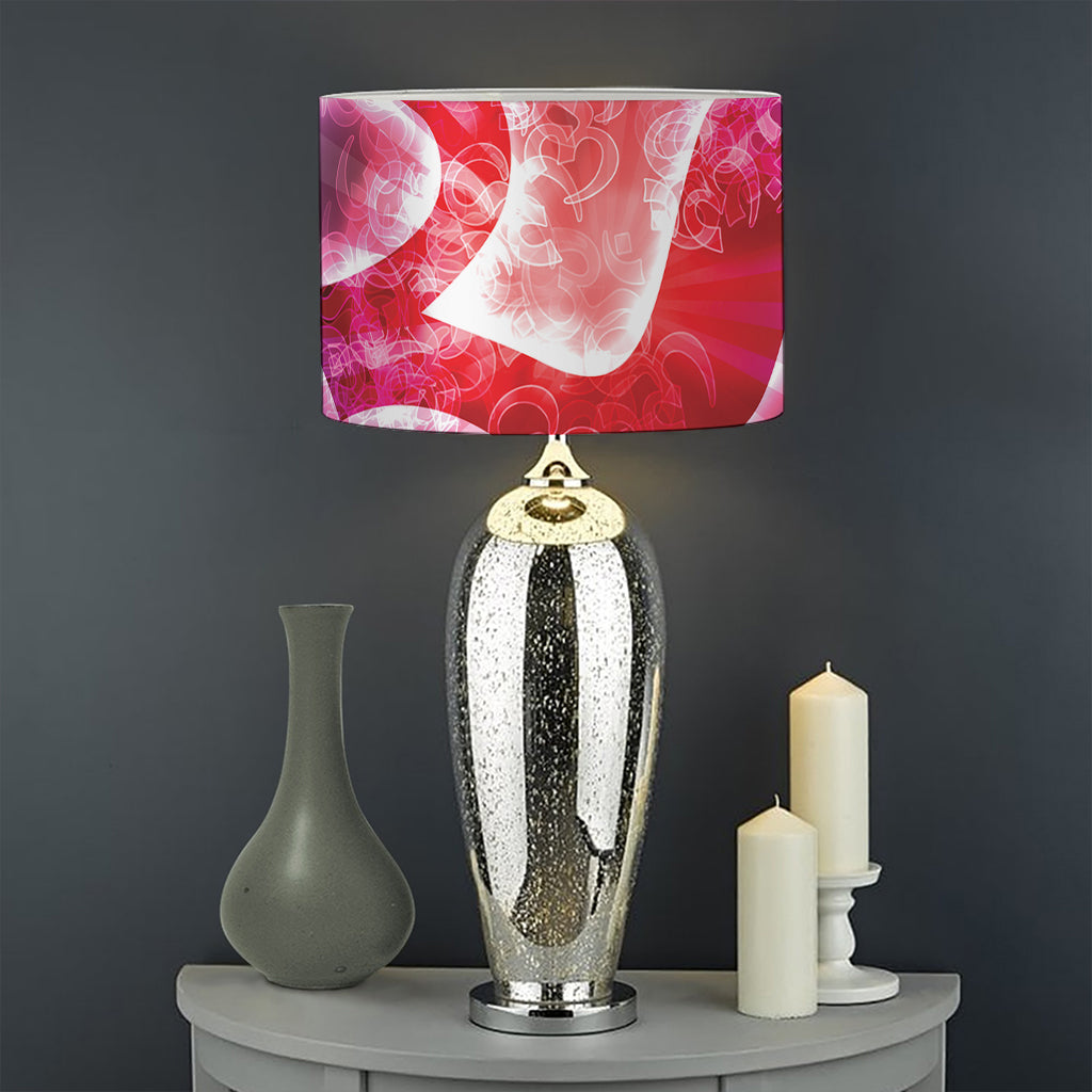 Om Sign Print Drum Lamp Shade