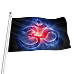 Om Sign Print Flag
