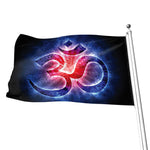 Om Sign Print Flag