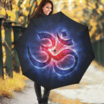 Om Sign Print Foldable Umbrella