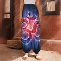 Om Sign Print Harem Pants