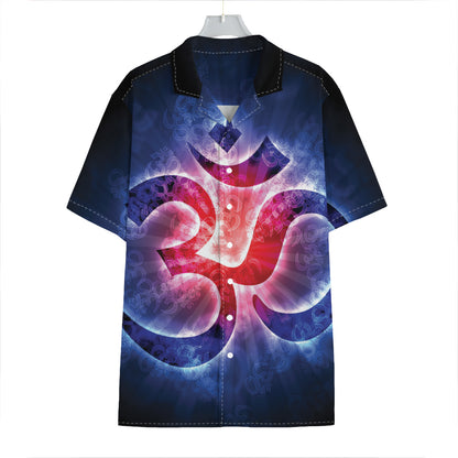 Om Sign Print Hawaiian Shirt