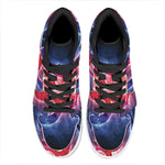 Om Sign Print High Top Leather Sneakers