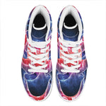 Om Sign Print High Top Leather Sneakers