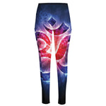 Om Sign Print High-Waisted Pocket Leggings