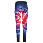 Om Sign Print High-Waisted Pocket Leggings