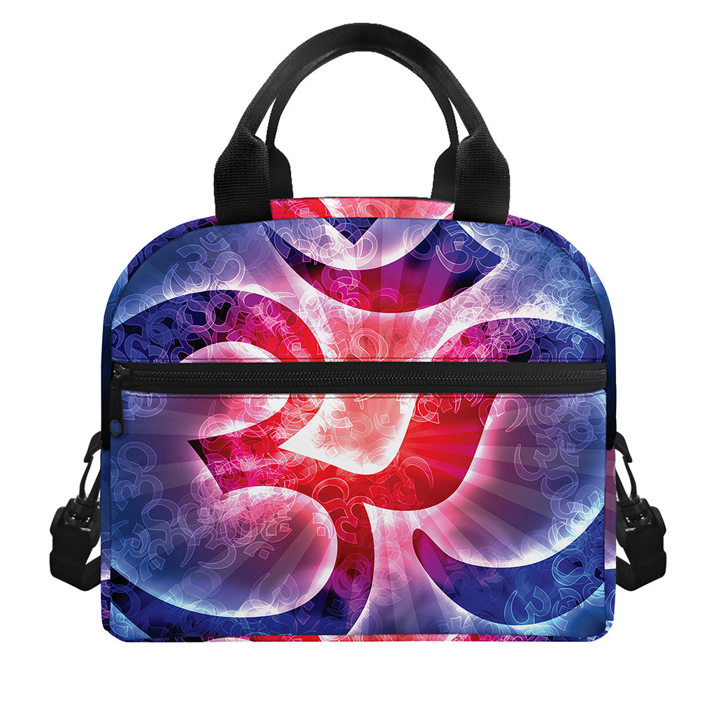 Om Sign Print Insulated Lunch Bag