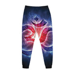 Om Sign Print Jogger Pants