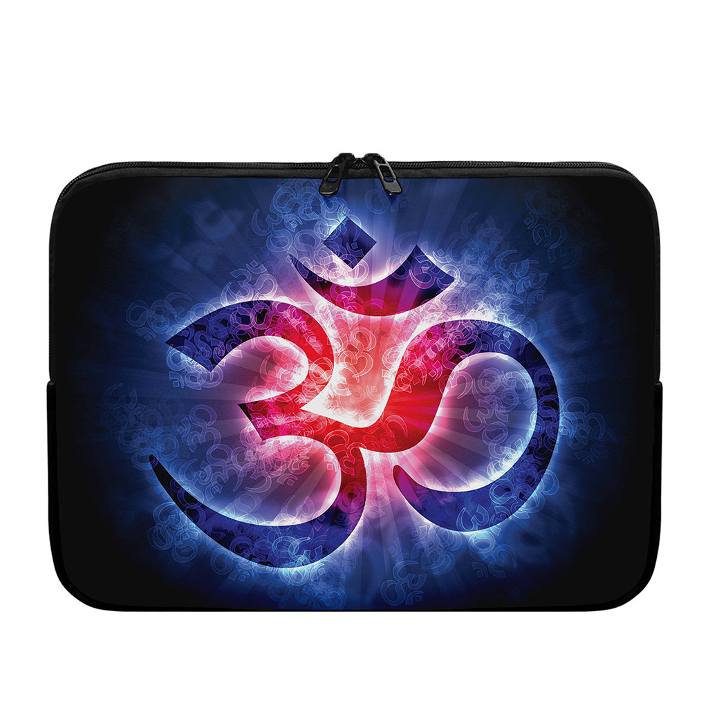 Om Sign Print Laptop Sleeve