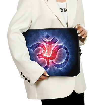 Om Sign Print Laptop Sleeve