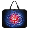 Om Sign Print Laptop Sleeve With Handle