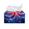 Om Sign Print Leather Tissue Box Cover