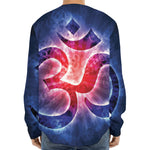 Om Sign Print Long Sleeve Baseball Jersey