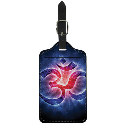 Om Sign Print Luggage Tag