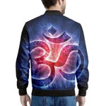 Om Sign Print Men's Bomber Jacket