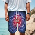 Om Sign Print Men's Cargo Shorts