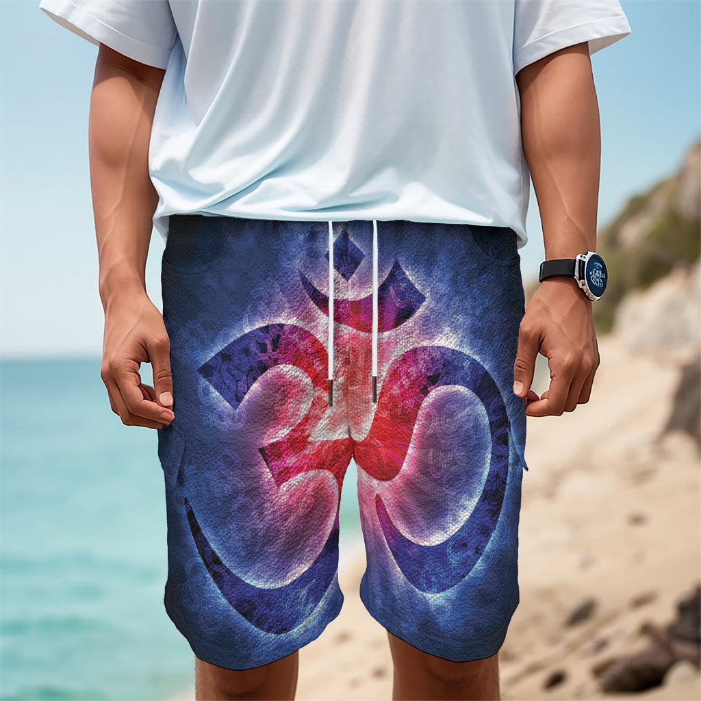 Om Sign Print Men's Cargo Shorts