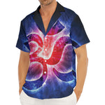 Om Sign Print Men's Deep V-Neck Shirt