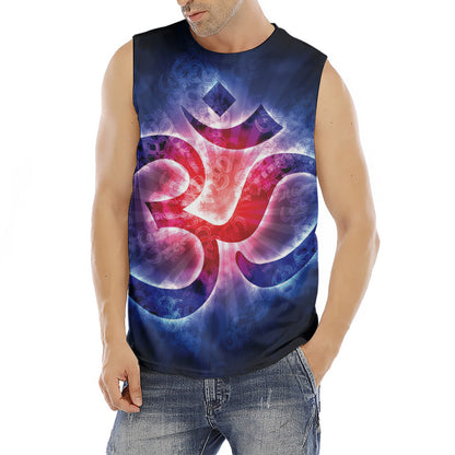 Om Sign Print Men's Fitness Tank Top