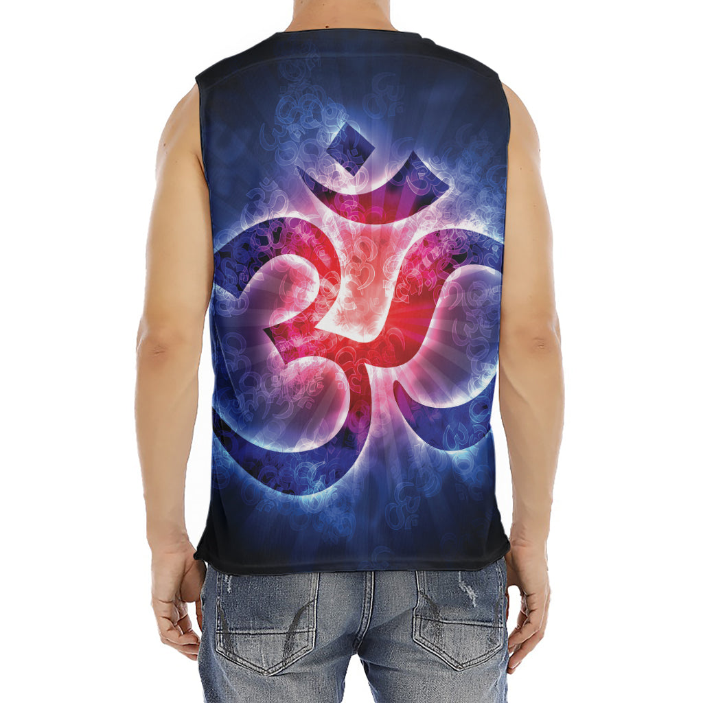 Om Sign Print Men's Fitness Tank Top