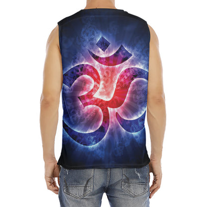 Om Sign Print Men's Fitness Tank Top