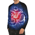 Om Sign Print Men's Long Sleeve Rash Guard