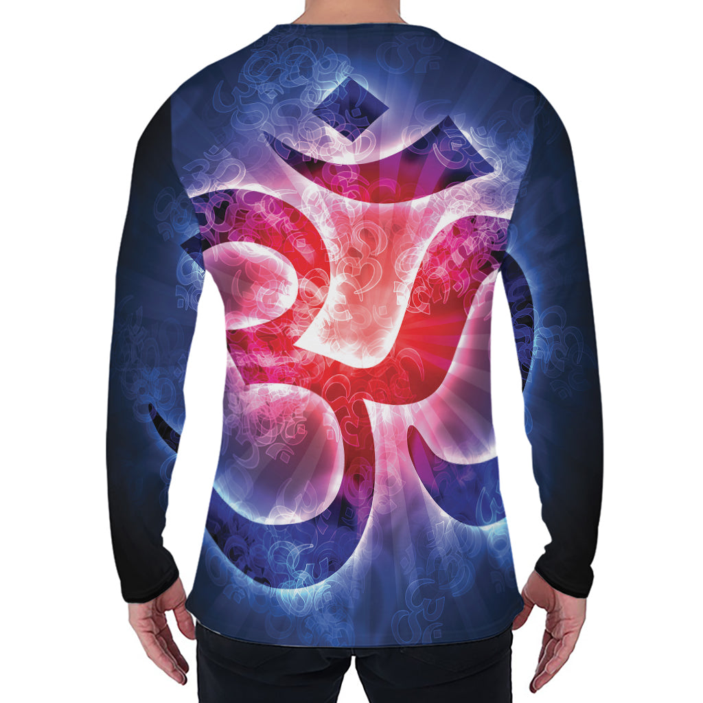 Om Sign Print Men's Long Sleeve T-Shirt
