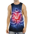 Om Sign Print Men's Muscle Tank Top