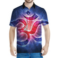 Om Sign Print Men's Polo Shirt