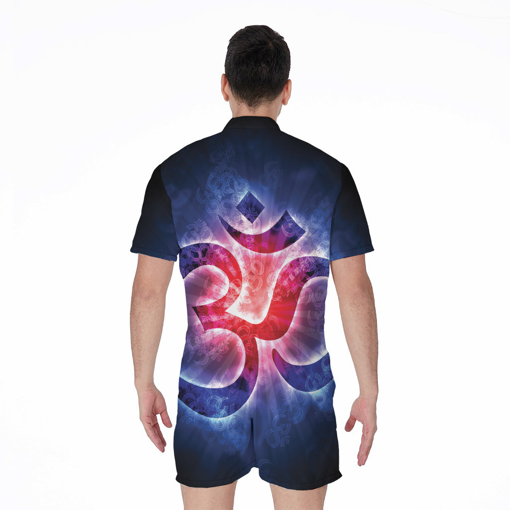 Om Sign Print Men's Rompers