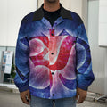 Om Sign Print Men's Shirt Jacket
